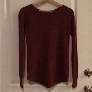 Liz Lange Maternity Maroon Waffle Sweater